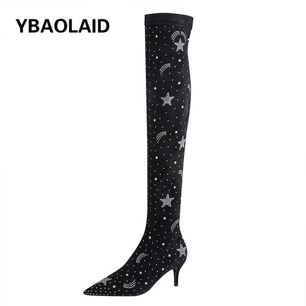 boots autumn and winter stiletto pointed toe black suede high 2021 blingbling rhinestone heel over the knee
boots autumn and winter stiletto pointed toe black suede high 2021 blingbling rhinestone heel over the knee