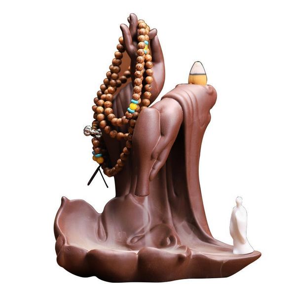 fragrance lamps buddha hand backflow incense burner lotus flower smoke waterfall holder ceramic censer for buddhist home office decor
fragrance lamps buddha hand backflow incense burner lotus flower smoke waterfall holder ceramic censer for buddhist home office decor
