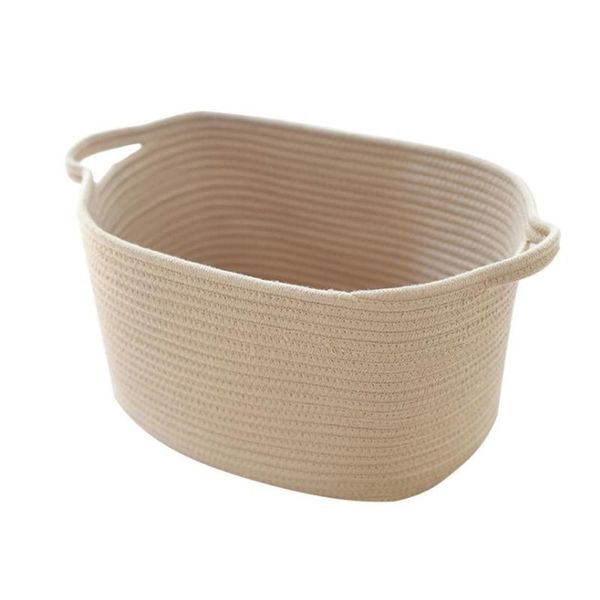 cotton woven storage basket organizer bin laundry hamper with yarn handles sundries bags
cotton woven storage basket organizer bin laundry hamper with yarn handles sundries bags