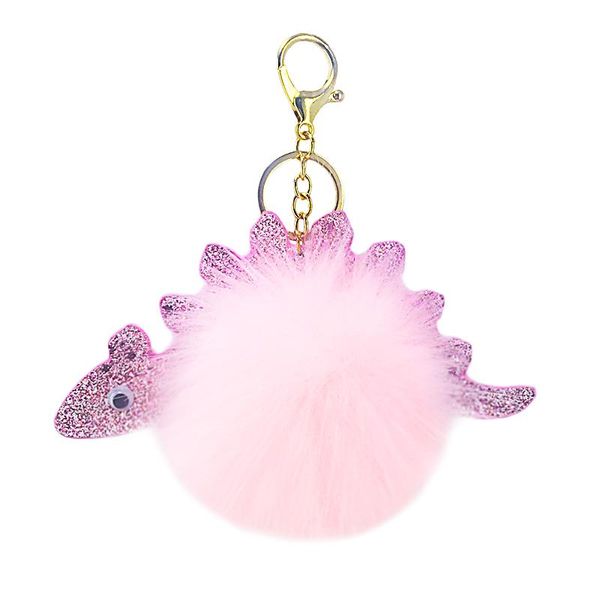 Dinosaur MAO MAO ball key chain pendant anti-brightness piece artificial imitation fur bag car plush accessories creative gifts, Silver
Dinosaur MAO MAO ball key chain pendant anti-brightness piece artificial imitation fur bag car plush accessories creative gifts, Silver