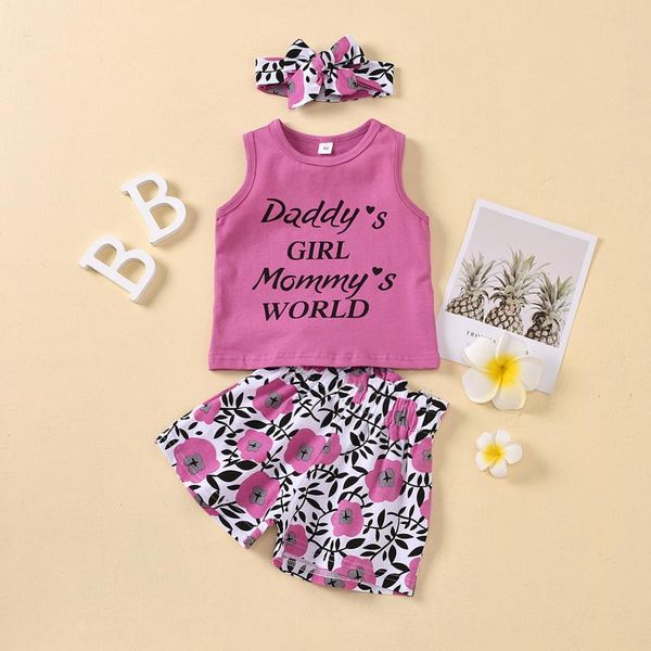 clothing sets kids baby girls est fashion 3-piece outfits set letter print sleeveless tank floral shorts headband summer, White
clothing sets kids baby girls est fashion 3-piece outfits set letter print sleeveless tank floral shorts headband summer, White