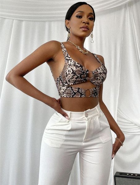 close fitting camisole womens tanks snake skin pattern coffee boat neck sleeveless crop summer basic streetwear, White
close fitting camisole womens tanks snake skin pattern coffee boat neck sleeveless crop summer basic streetwear, White