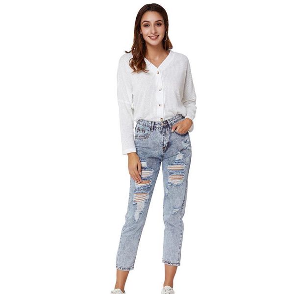 women's jeans summer frayed hole stretch slim fit high waist casual cropped pants washed softened denim distressed women, Blue
women's jeans summer frayed hole stretch slim fit high waist casual cropped pants washed softened denim distressed women, Blue