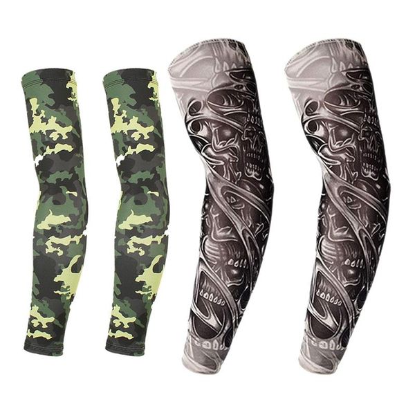 2 pair arm sleeves protective sun uv sleeves cover camouflage cooling cycling arm for men women, Black;gray
2 pair arm sleeves protective sun uv sleeves cover camouflage cooling cycling arm for men women, Black;gray