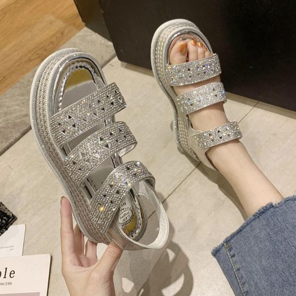 dress shoes ribetrini women fashion brand rhinestone cool summer flat platform sandals comfy casual wedges, Black
dress shoes ribetrini women fashion brand rhinestone cool summer flat platform sandals comfy casual wedges, Black
