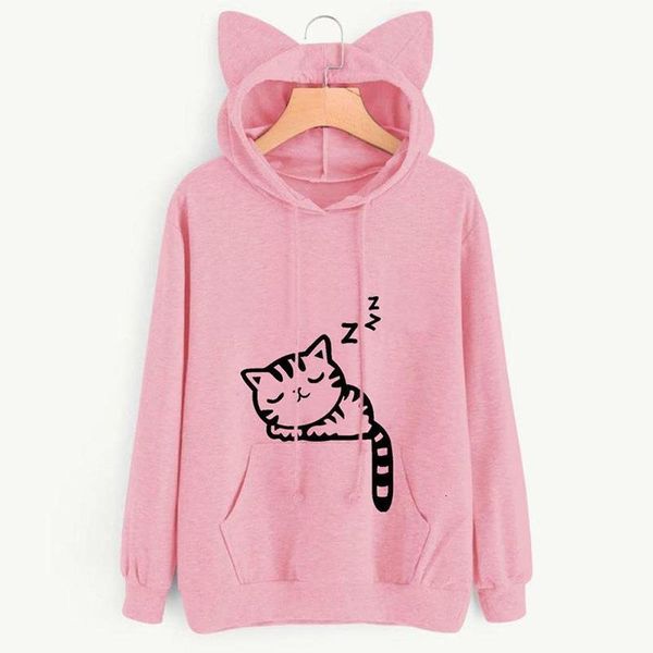 2021 autumn winter hooded hoodies women kawaii cat ear loose casual streetwear long sleeve warm outerwear pullover sweatshirts, Black
2021 autumn winter hooded hoodies women kawaii cat ear loose casual streetwear long sleeve warm outerwear pullover sweatshirts, Black