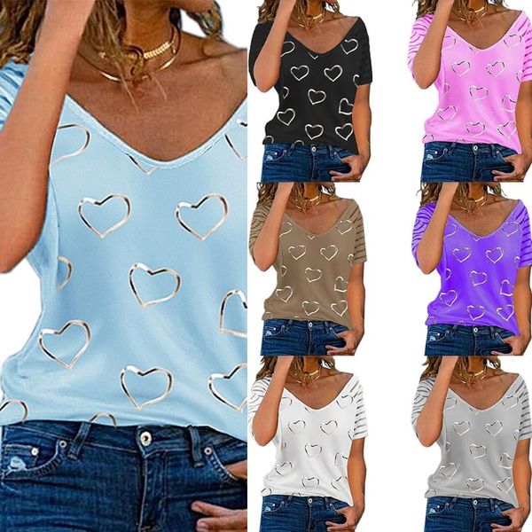 women's t-shirt null women striped raglan short sleeve t shirts round neck casual loose fit pullover tunic sweet love heart print graph, White
women's t-shirt null women striped raglan short sleeve t shirts round neck casual loose fit pullover tunic sweet love heart print graph, White