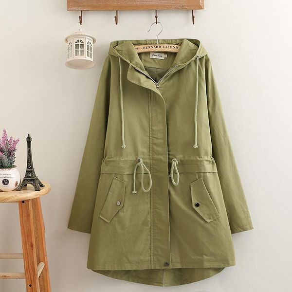 women's trench coats autumn women hooded solid color large size pockets long sleeve plus-sized fashion loose coat, Tan;black
women's trench coats autumn women hooded solid color large size pockets long sleeve plus-sized fashion loose coat, Tan;black