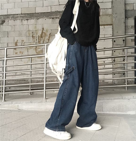 2021 new streetwear jeans women's autumn solid washed straight trousers loose high waist wide leg pants us7k, Black;white
2021 new streetwear jeans women's autumn solid washed straight trousers loose high waist wide leg pants us7k, Black;white