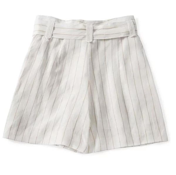 women's pants & capris women linen matching high waist casual short with belt, Black;white
women's pants & capris women linen matching high waist casual short with belt, Black;white