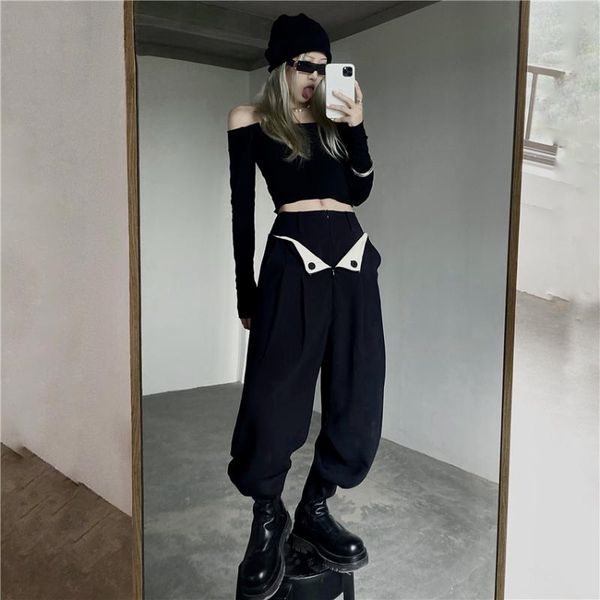 women's pants & capris hip hop loose sweatpants women bottoms hipster harajuku straight casual female black high waist trousers streetw, Black;white
women's pants & capris hip hop loose sweatpants women bottoms hipster harajuku straight casual female black high waist trousers streetw, Black;white