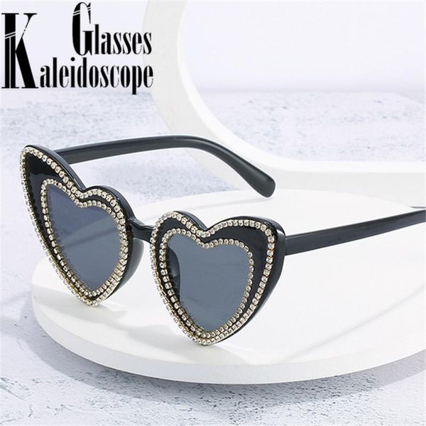 sunglasses love heart women fashion vintage diamond sun glasses 2021 trendy shaped gradient eyewear retro style uv400, White;black
sunglasses love heart women fashion vintage diamond sun glasses 2021 trendy shaped gradient eyewear retro style uv400, White;black