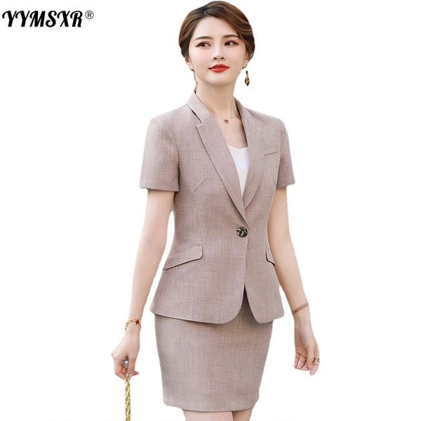two piece dress women's suit jacket skirt set 2021 summer thin short-sleeved professional wear temperament work clothes slim + skirts, White
two piece dress women's suit jacket skirt set 2021 summer thin short-sleeved professional wear temperament work clothes slim + skirts, White