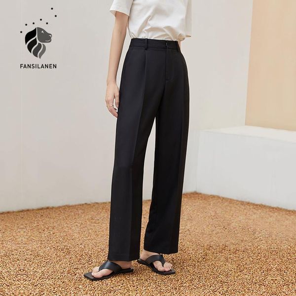 women's pants & capris fansilanen office lady black summer 2021 thin strap straight casual loose smoke tube wide leg, Black;white
women's pants & capris fansilanen office lady black summer 2021 thin strap straight casual loose smoke tube wide leg, Black;white