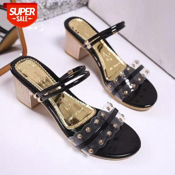 Transparent High Heels Women Slippers Summer Shoes Simple Style Clear Bling Square Heels Zapatillas Mujer Casa Beach #ms2i, Black
Transparent High Heels Women Slippers Summer Shoes Simple Style Clear Bling Square Heels Zapatillas Mujer Casa Beach #ms2i, Black