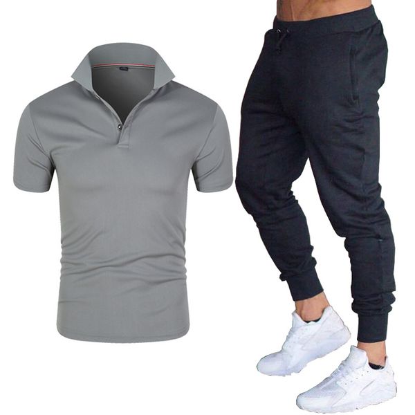 2021 spring and summer new fashion trend men's fashion print sports short-sleeved pol+ sports pants casual suit y3015, Gray
2021 spring and summer new fashion trend men's fashion print sports short-sleeved pol+ sports pants casual suit y3015, Gray