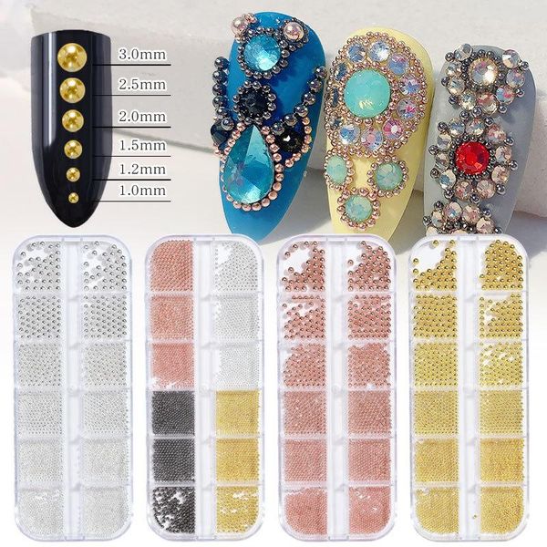 nail art decorations 1.5mm boxed decoration 12 grids/set gold silver rosegold metal steel balls jewlery, Silver;gold
nail art decorations 1.5mm boxed decoration 12 grids/set gold silver rosegold metal steel balls jewlery, Silver;gold