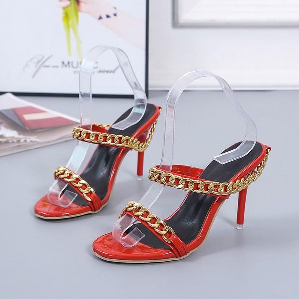 slippers transparent high heel summer fashion chain design slip on square toe slides women mules pumps, Black
slippers transparent high heel summer fashion chain design slip on square toe slides women mules pumps, Black