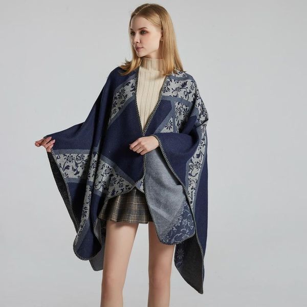 scarves cashmere scarf winter warm ponchos and capes for women foulard femme shawls wraps pashmina female hijab bandana 2021, Blue;gray
scarves cashmere scarf winter warm ponchos and capes for women foulard femme shawls wraps pashmina female hijab bandana 2021, Blue;gray