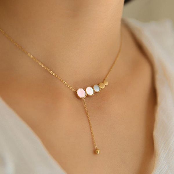 chokers necklaces small beads circle acrylic geometric choker for women minimalist titanium steel necklace 2021, Golden;silver
chokers necklaces small beads circle acrylic geometric choker for women minimalist titanium steel necklace 2021, Golden;silver