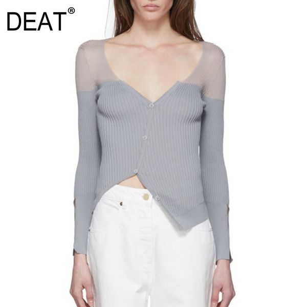 deat 2021 new summer fashion v-neck full sleeves asymmetrical pullover transperant quality t-shirt female tee wm40703m 210306, White
deat 2021 new summer fashion v-neck full sleeves asymmetrical pullover transperant quality t-shirt female tee wm40703m 210306, White
