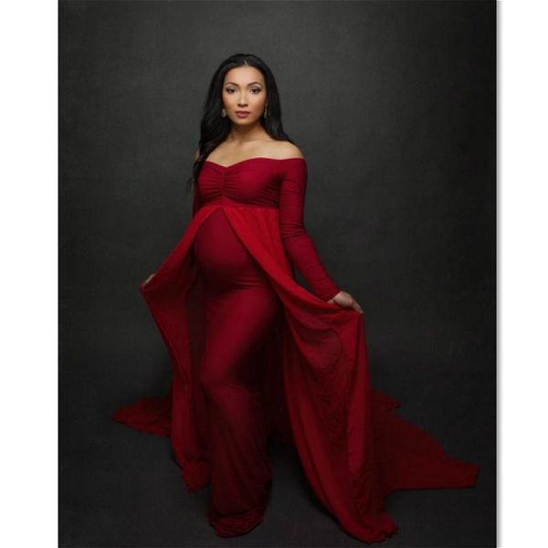 maternity dresses shoulderless long sleeve pregnancy dress pography props for po shoot pregnant women clothes, White
maternity dresses shoulderless long sleeve pregnancy dress pography props for po shoot pregnant women clothes, White