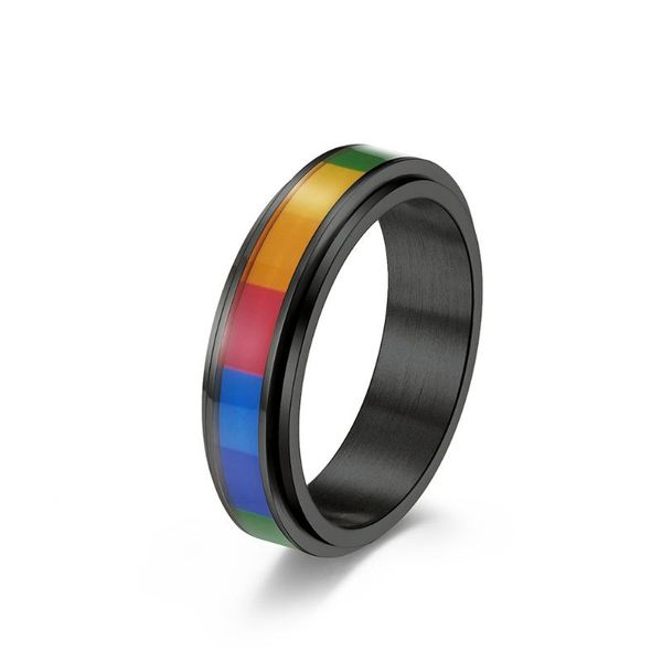cluster rings offers black colorful 18 k golden rainbow rotatable gay for male female fine stainless steel a gift guy, Golden;silver
cluster rings offers black colorful 18 k golden rainbow rotatable gay for male female fine stainless steel a gift guy, Golden;silver