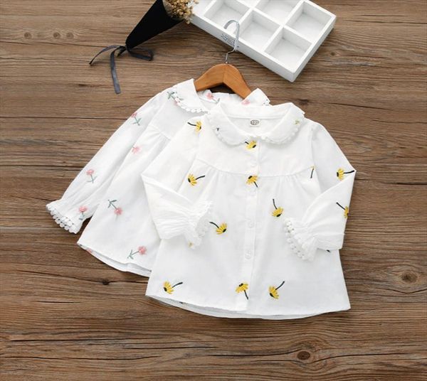spring summer children clothes flower embroidery girls shirts cotton fashion casual blouses for kids long sleeve camisas, White;black
spring summer children clothes flower embroidery girls shirts cotton fashion casual blouses for kids long sleeve camisas, White;black