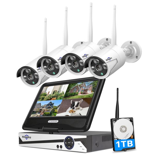 hiseeu 8ch 3mp 1536p wireless security cameras kit outdoor waterproof 1080p 2mp ip camera cctv system set with 10.1" monitor nvr
hiseeu 8ch 3mp 1536p wireless security cameras kit outdoor waterproof 1080p 2mp ip camera cctv system set with 10.1" monitor nvr