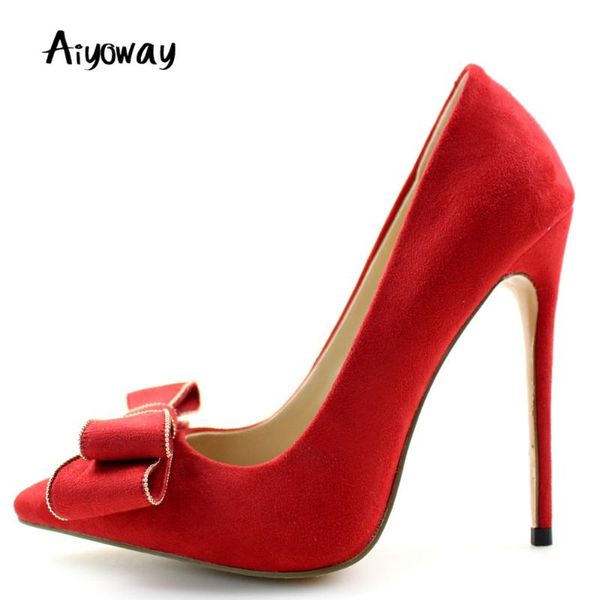 dress shoes sweet ladies pointed toe faux suede bow high thin heel pumps aiyoway autumn spring fashion women party wedding, Black
dress shoes sweet ladies pointed toe faux suede bow high thin heel pumps aiyoway autumn spring fashion women party wedding, Black