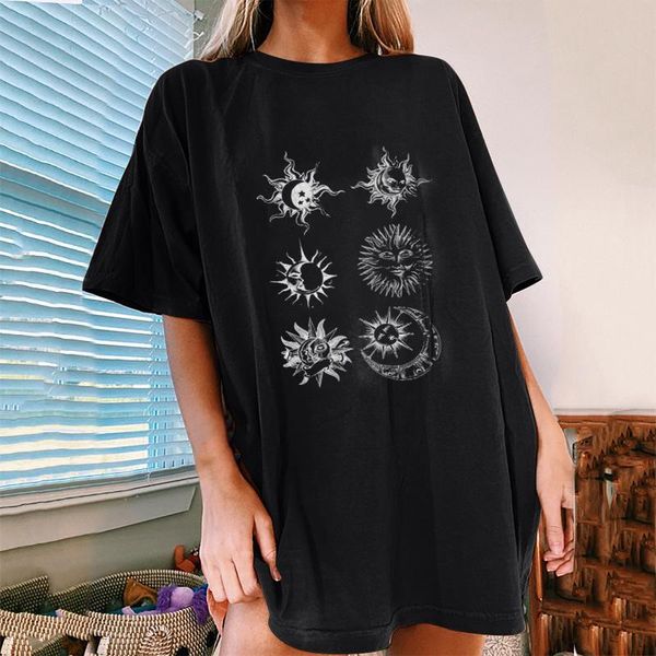 women's blouses & shirts 3xl plus size vintage blouse for women summer short sleeve fashion sun moon printing casual tunic haut femme, White
women's blouses & shirts 3xl plus size vintage blouse for women summer short sleeve fashion sun moon printing casual tunic haut femme, White