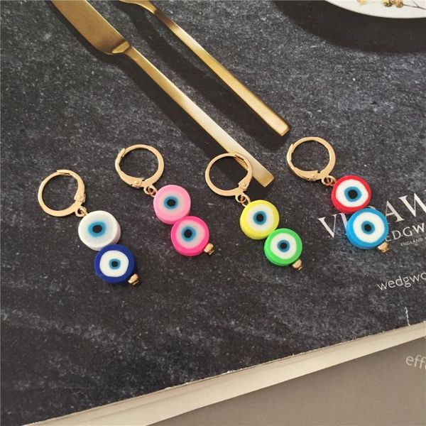 hoop & huggie trendy colorful polymer clay green yellow pink white blue eye spot in center round strand earrings for women cute jewelry, Golden;silver
hoop & huggie trendy colorful polymer clay green yellow pink white blue eye spot in center round strand earrings for women cute jewelry, Golden;silver