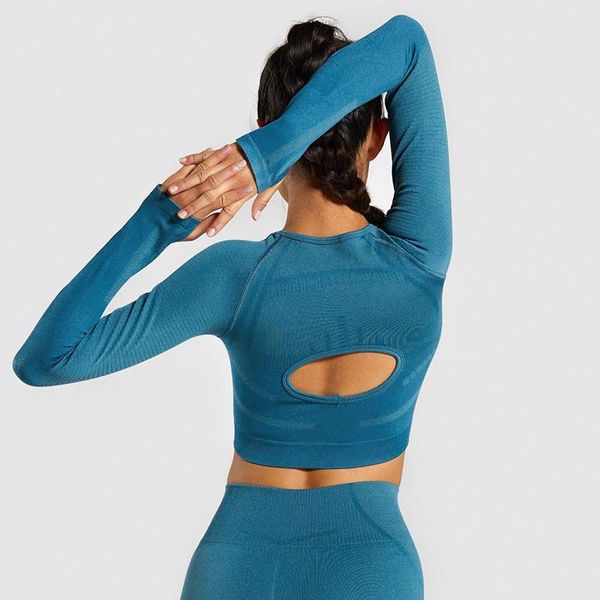 yoga outfit long-sleeved sports workout women outer wear running exercise back hollow clothes tight nude feel quick-drying t-shirt
yoga outfit long-sleeved sports workout women outer wear running exercise back hollow clothes tight nude feel quick-drying t-shirt