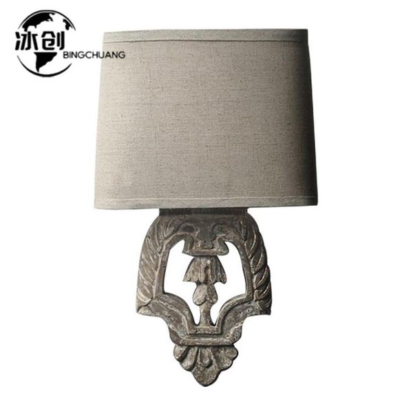american country wood art wall lamp simple retro fabric bedroom bedside corridor staircase lamp
american country wood art wall lamp simple retro fabric bedroom bedside corridor staircase lamp