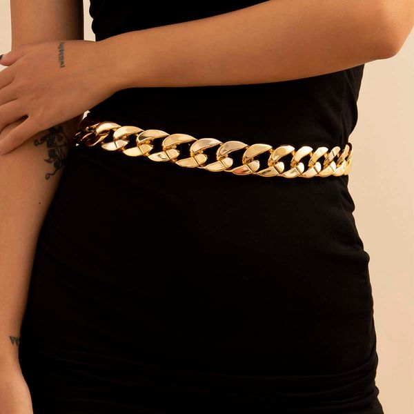 salircon simple gold color link chains waist chain for women aesthetic belly chain belt body decoration punk jewelry 2021 p0811, Silver
salircon simple gold color link chains waist chain for women aesthetic belly chain belt body decoration punk jewelry 2021 p0811, Silver
