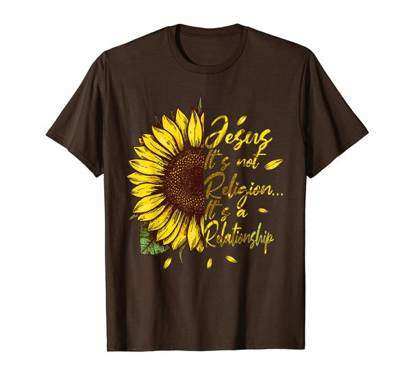 it's not a religion it's a relationship sunflower tshirt t-shirt, White;black
it's not a religion it's a relationship sunflower tshirt t-shirt, White;black