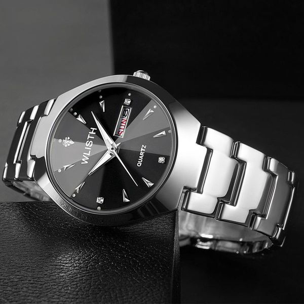 wristwatches couple watches gold wristwatch mens tungsten steel quartz watch double calendar luminous waterproof fashion korean women gift, Slivery;brown
wristwatches couple watches gold wristwatch mens tungsten steel quartz watch double calendar luminous waterproof fashion korean women gift, Slivery;brown