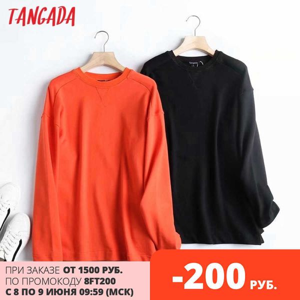 tangada women fashion solid sweatshirts oversize long sleeve o neck loose pullovers female 4c77 210609, Black
tangada women fashion solid sweatshirts oversize long sleeve o neck loose pullovers female 4c77 210609, Black