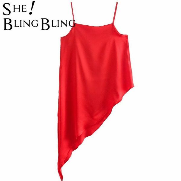 women's tanks & camis sheblingbling female red satin camisole summer chic sleeveless split side asymmetric hem women thin straps loose, White
women's tanks & camis sheblingbling female red satin camisole summer chic sleeveless split side asymmetric hem women thin straps loose, White