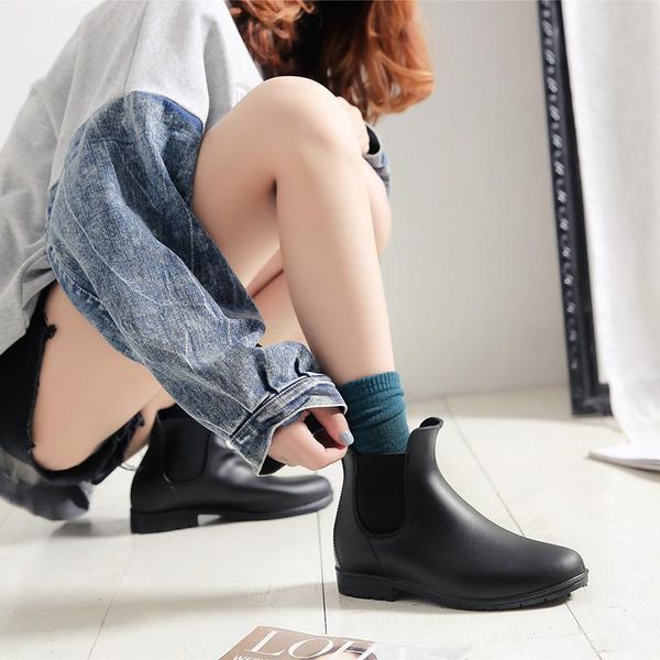 boots spring winter brand design ankle rain elastic band shoes woman solid rubber waterproof size 34-43, Black
boots spring winter brand design ankle rain elastic band shoes woman solid rubber waterproof size 34-43, Black