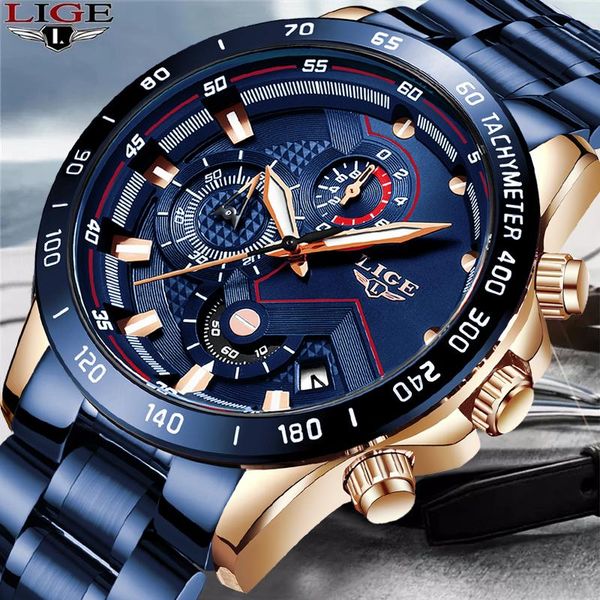 wristwatches lige fashion blue mens watches chronograph waterproof quartz watch men sport date clock relogio masculino, Slivery;brown
wristwatches lige fashion blue mens watches chronograph waterproof quartz watch men sport date clock relogio masculino, Slivery;brown