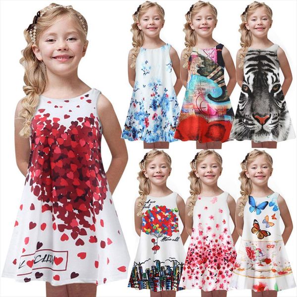 summer girls princess kids girl dresses baby printing party sleeveless childrens fashion elegant, Red;yellow
summer girls princess kids girl dresses baby printing party sleeveless childrens fashion elegant, Red;yellow