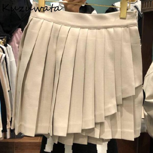 skirts kuzuwata sweet elegant high waist pleated spring summer all-match women jupe 2021 solid cute chic mini skirt 82620, Black
skirts kuzuwata sweet elegant high waist pleated spring summer all-match women jupe 2021 solid cute chic mini skirt 82620, Black