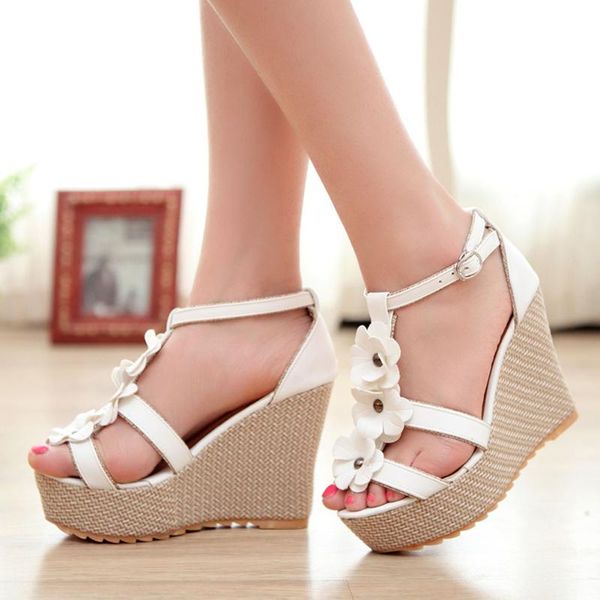 sandals 2021 sale wedges high heels sweet flowers platform t-strap casual summer sandal shoes woman plus size 43, Black
sandals 2021 sale wedges high heels sweet flowers platform t-strap casual summer sandal shoes woman plus size 43, Black