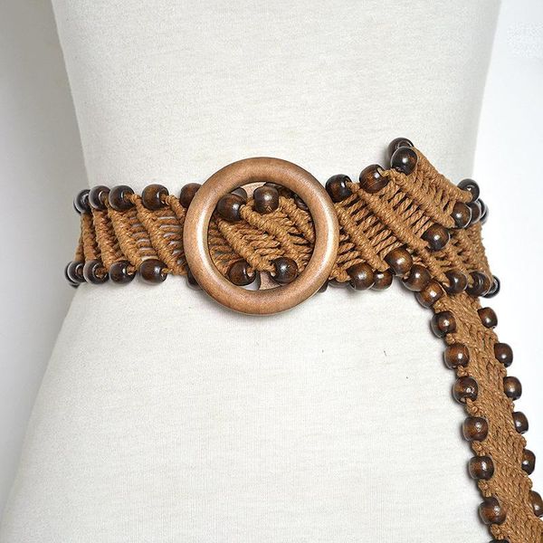 belts vintage knitted wax rope wooden bead waist women smooth buckle belt woman woven female hand-beaded braided my07, Black;brown
belts vintage knitted wax rope wooden bead waist women smooth buckle belt woman woven female hand-beaded braided my07, Black;brown