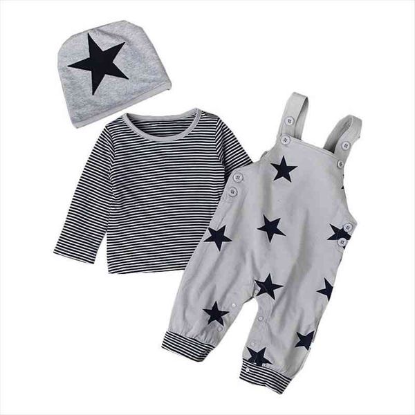 baby boy clothes 3pcs clothing sets striped cotton shirt bibs pants cap star pattern fashion newborn bebes, White
baby boy clothes 3pcs clothing sets striped cotton shirt bibs pants cap star pattern fashion newborn bebes, White