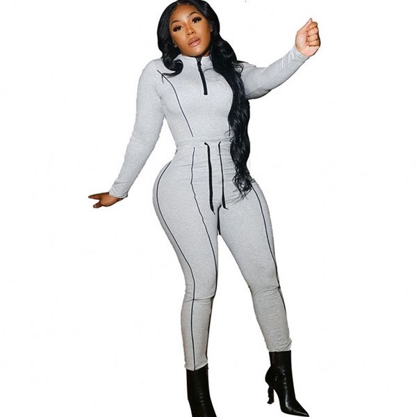 casual of two parts women sweater with zipper and high-waisted pants suit spring new color solid fall training set loungewear vl7a, Gray
casual of two parts women sweater with zipper and high-waisted pants suit spring new color solid fall training set loungewear vl7a, Gray