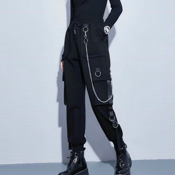2021 new streetwear cargo women casual joggers black high waist loose female trousers korean style ribbon ladies pants dropshipping vz6f npe, Black;white
2021 new streetwear cargo women casual joggers black high waist loose female trousers korean style ribbon ladies pants dropshipping vz6f npe, Black;white
