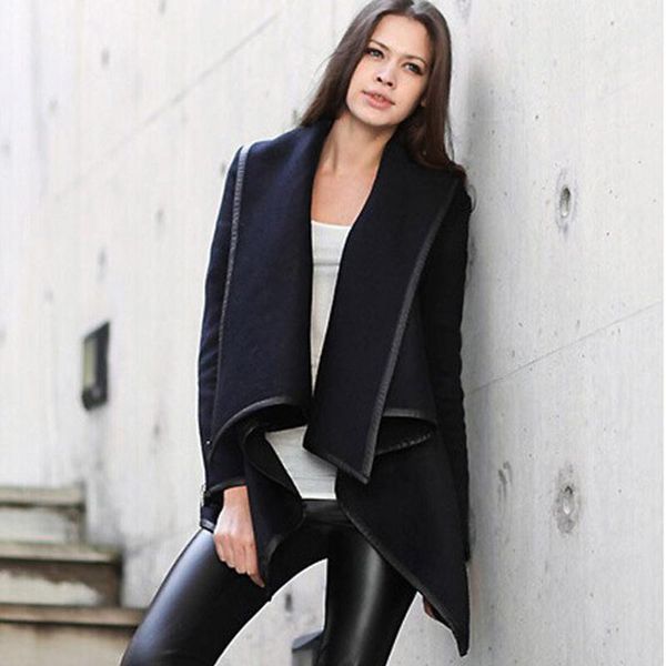 women's trench coats nice voguel irregular slim woolen coat solid vintage windbreaker fashion warm autumn winter manteau femme casaco f, Tan;black
women's trench coats nice voguel irregular slim woolen coat solid vintage windbreaker fashion warm autumn winter manteau femme casaco f, Tan;black