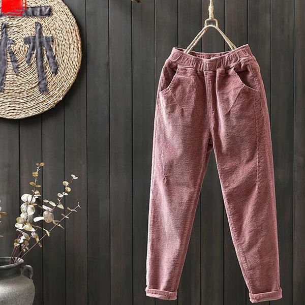 women's pants & capris autumn winter women 2021 vintage corduroy warm trousers female loose casual elastic waist harem plus size 3xl, Black;white
women's pants & capris autumn winter women 2021 vintage corduroy warm trousers female loose casual elastic waist harem plus size 3xl, Black;white